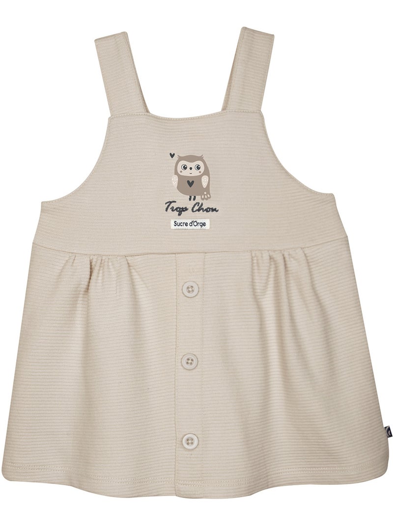 Tshirt robe sherifa maille bebe Beige - Kiabi