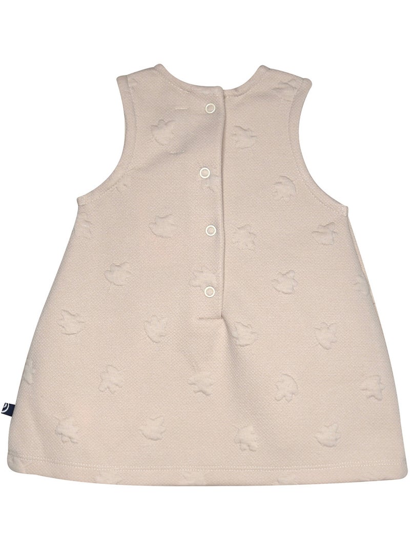 Tshirt robe soline maille bebe Beige - Kiabi