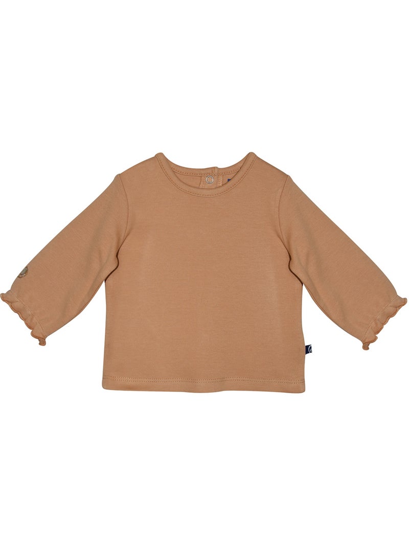 Tshirt robe soline maille bebe Beige - Kiabi