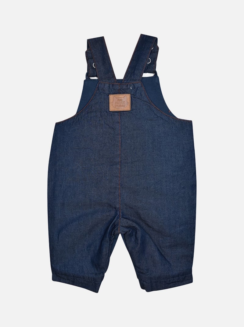 TSHIRT SALOPETTE ISIDORE JEAN LONG NAISSANCE Bleu - Kiabi