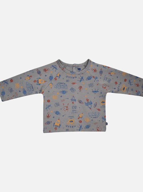 TSHIRT SALOPETTE IVANOHE TWILL LONG BEBE - Kiabi
