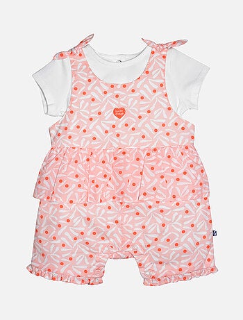 TSHIRT SALOPETTE LALIE VOILE COURT NAISSANCE