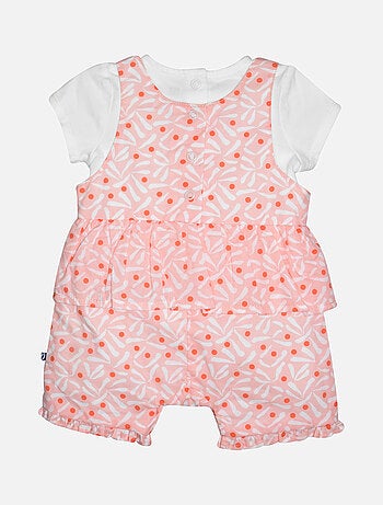 TSHIRT SALOPETTE LALIE VOILE COURT NAISSANCE