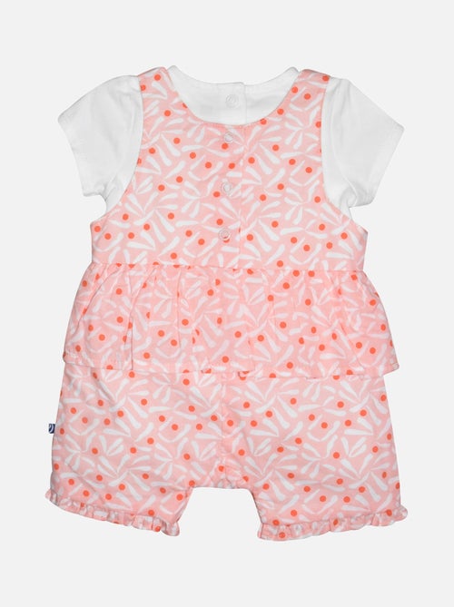 TSHIRT SALOPETTE LALIE VOILE COURT NAISSANCE - Kiabi