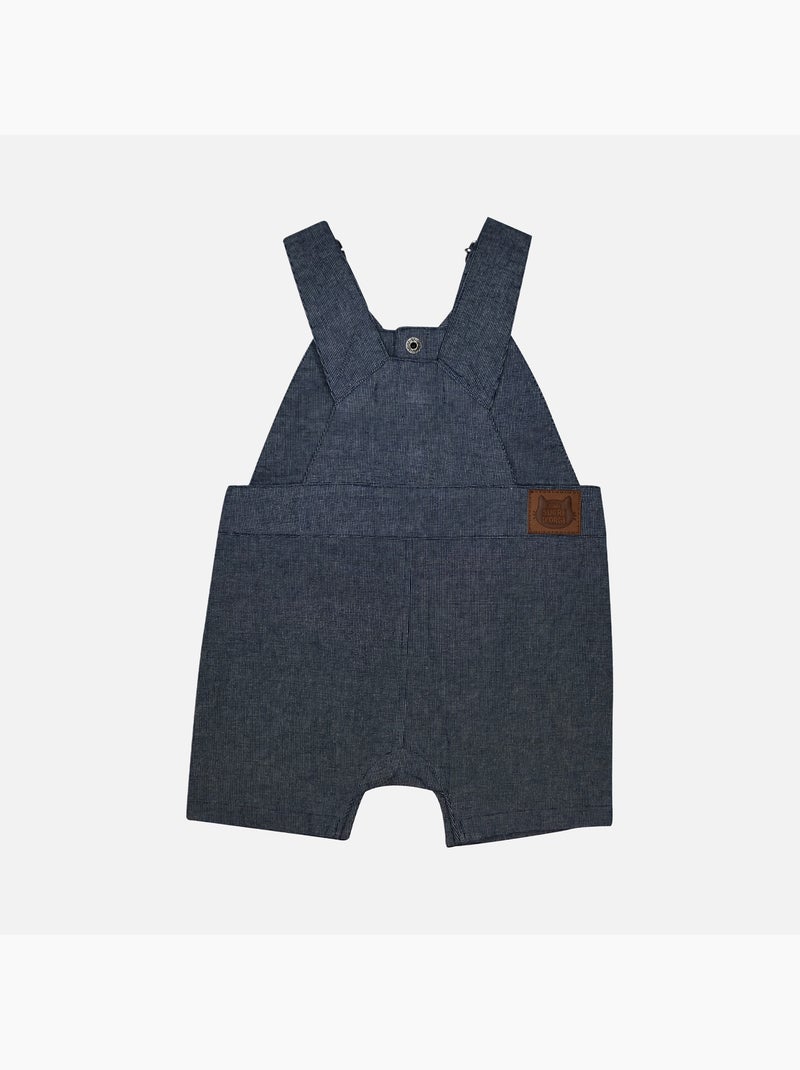 TSHIRT SALOPETTE LELIAN COURT BEBE Bleu - Kiabi
