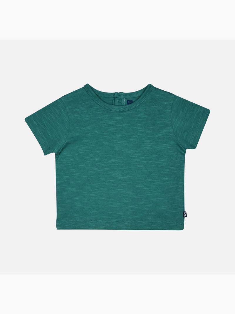 TSHIRT SALOPETTE LELIAN COURT BEBE Bleu - Kiabi