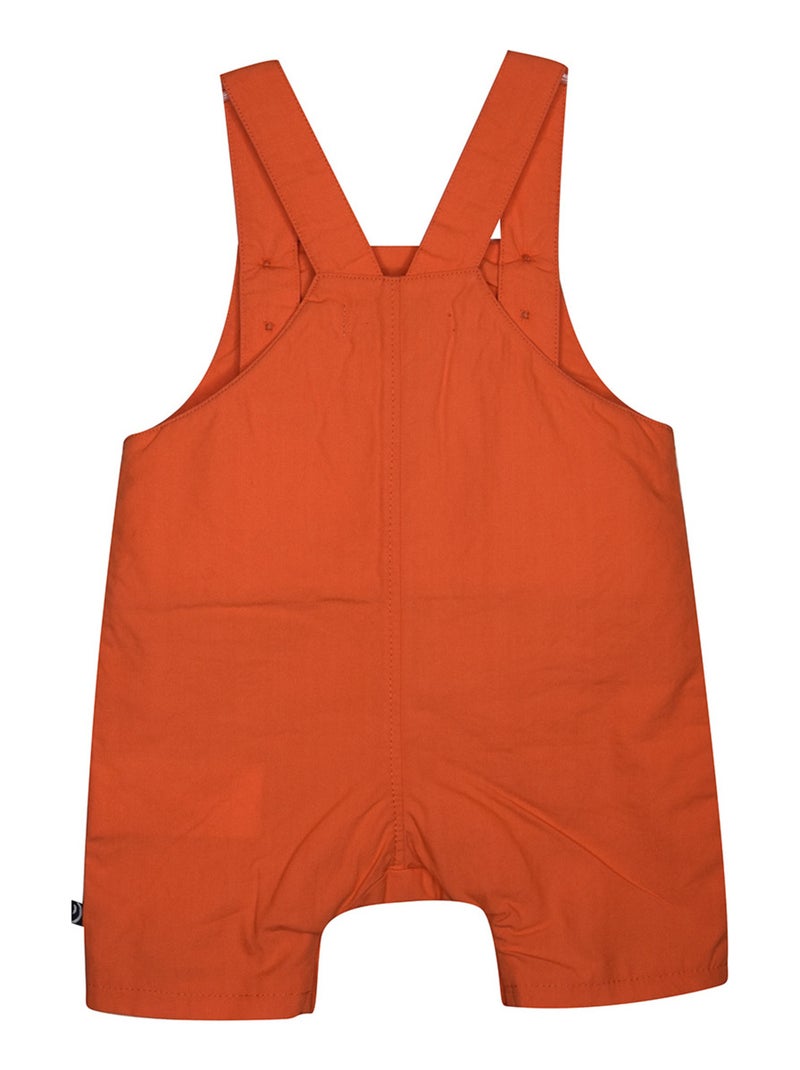 TSHIRT SALOPETTE LIAM POPELINE COURT NAISSANCE Orange - Kiabi