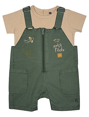 TSHIRT SALOPETTE LORENZO TWILL COURT BEBE