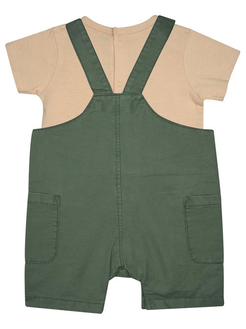 TSHIRT SALOPETTE LORENZO TWILL COURT BEBE - Kiabi