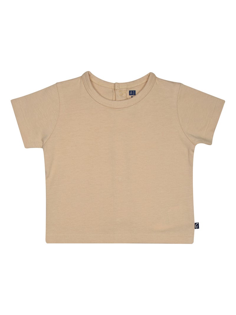 TSHIRT SALOPETTE LORENZO TWILL COURT BEBE Vert - Kiabi