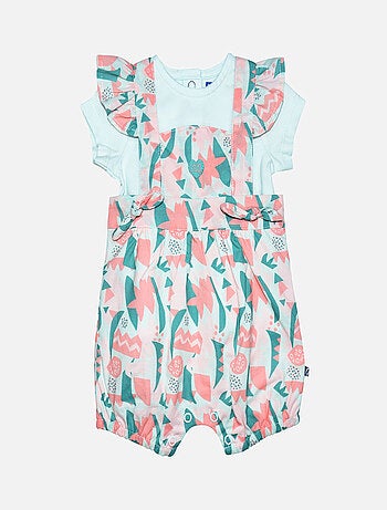 TSHIRT SALOPETTE LUCE VOILE COURT NAISSANCE