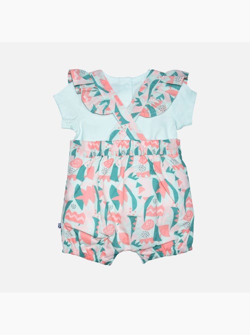 TSHIRT SALOPETTE LUCE VOILE COURT NAISSANCE - Kiabi