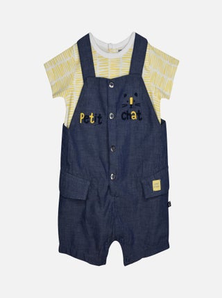 TSHIRT SALOPETTE LUDOVIC COURT BEBE