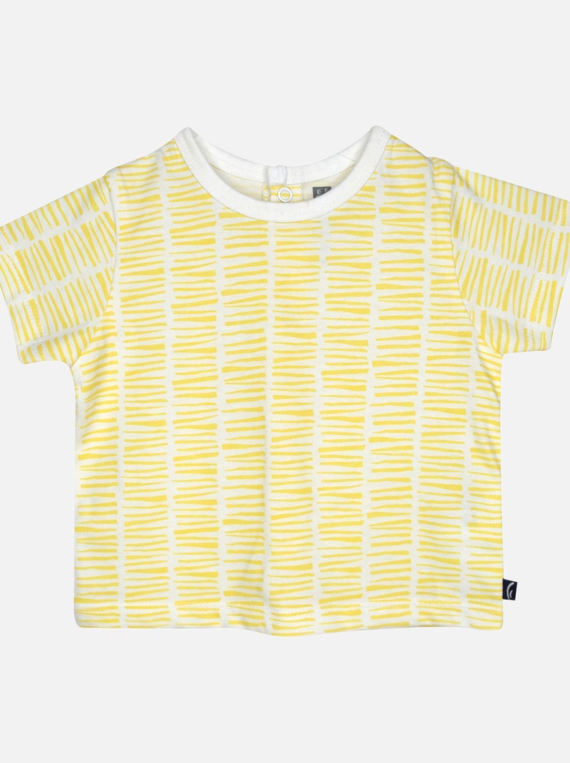 TSHIRT SALOPETTE LUDOVIC COURT BEBE Bleu - Kiabi