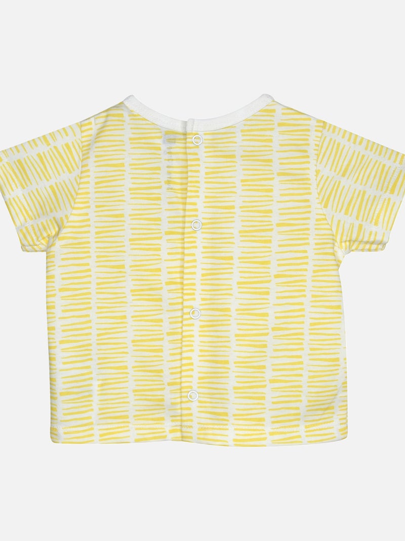 TSHIRT SALOPETTE LUDOVIC COURT BEBE Bleu - Kiabi