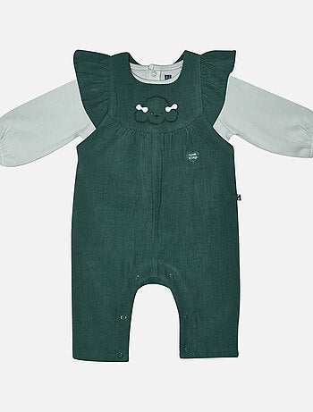 TSHIRT SALOPETTE MANON VELOURS COTELE LONG