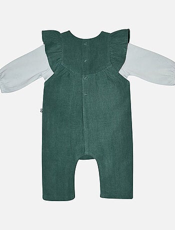 TSHIRT SALOPETTE MANON VELOURS COTELE LONG