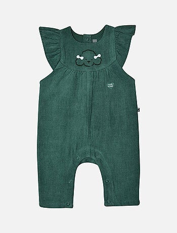 TSHIRT SALOPETTE MANON VELOURS COTELE LONG