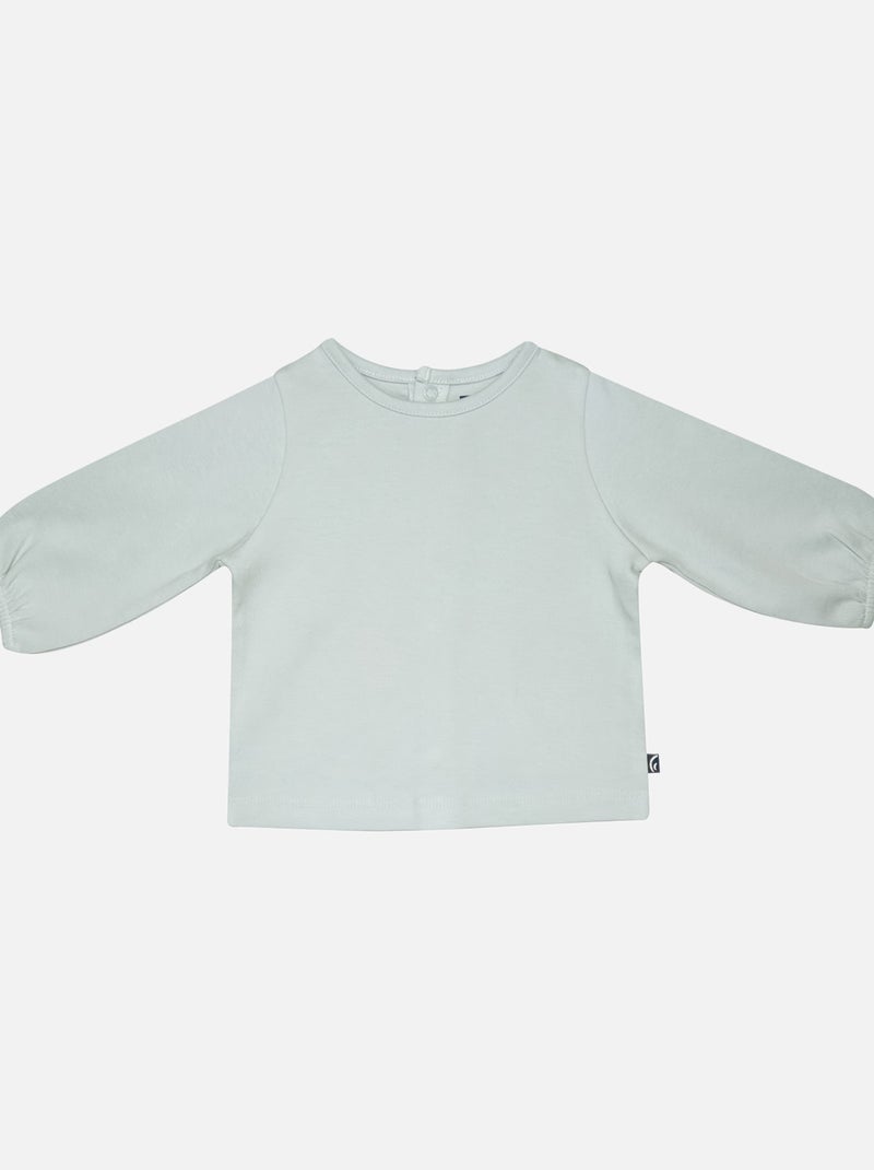 TSHIRT SALOPETTE MANON VELOURS COTELE LONG Vert - Kiabi