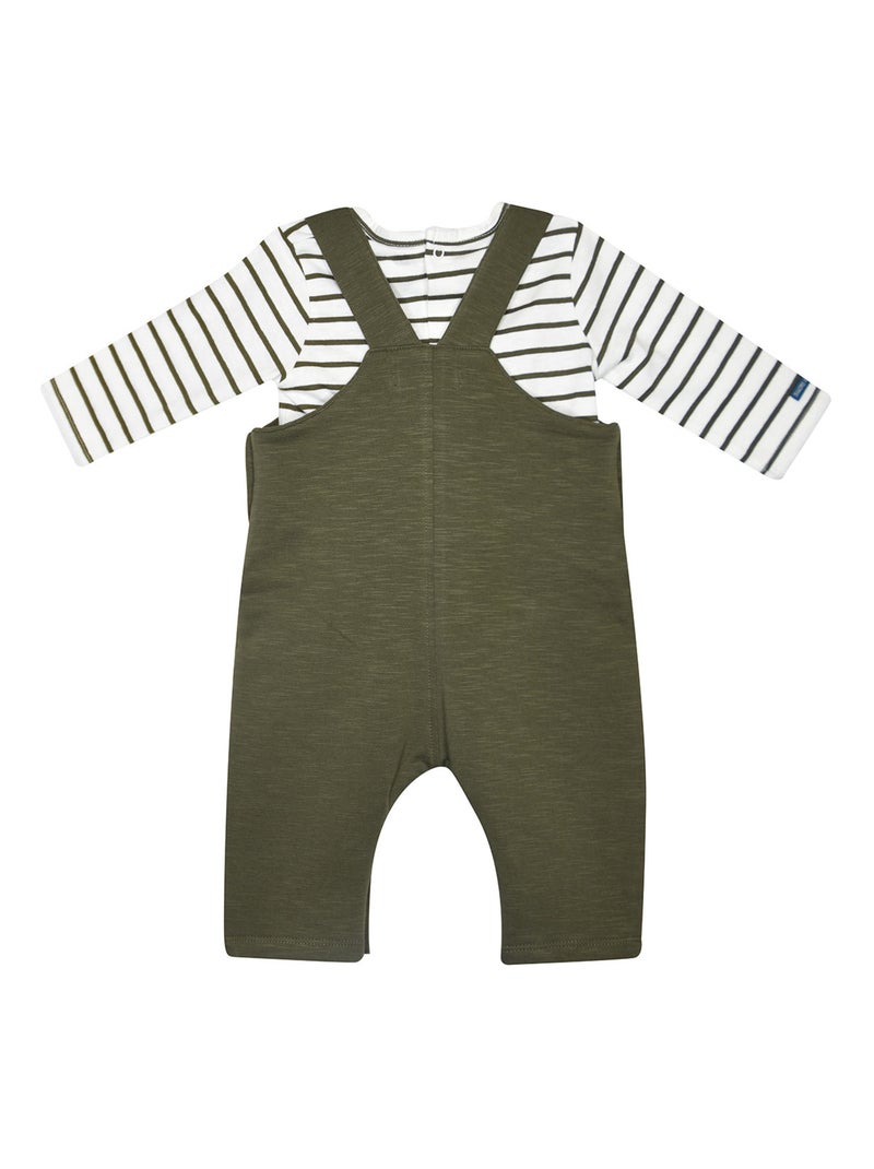 TSHIRT SALOPETTE MEDRICH MAILLE BEBE Vert - Kiabi