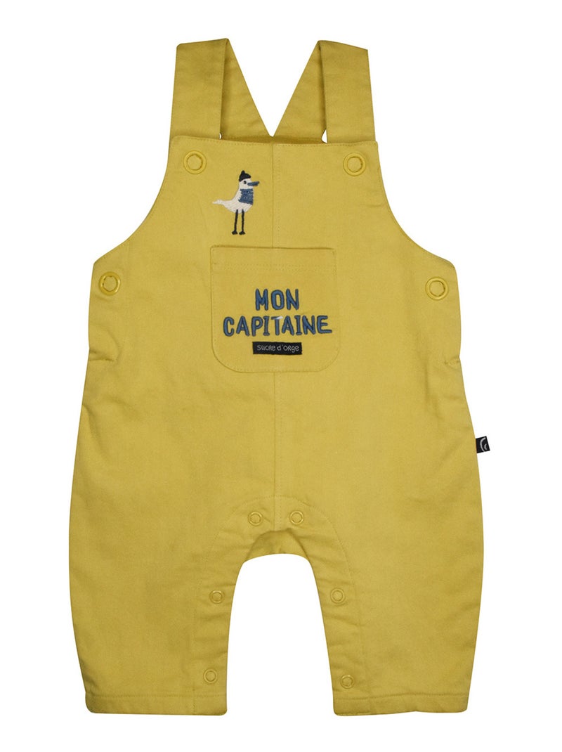 TSHIRT SALOPETTE MEHDI TWILL LONG NAISSANCE Jaune - Kiabi
