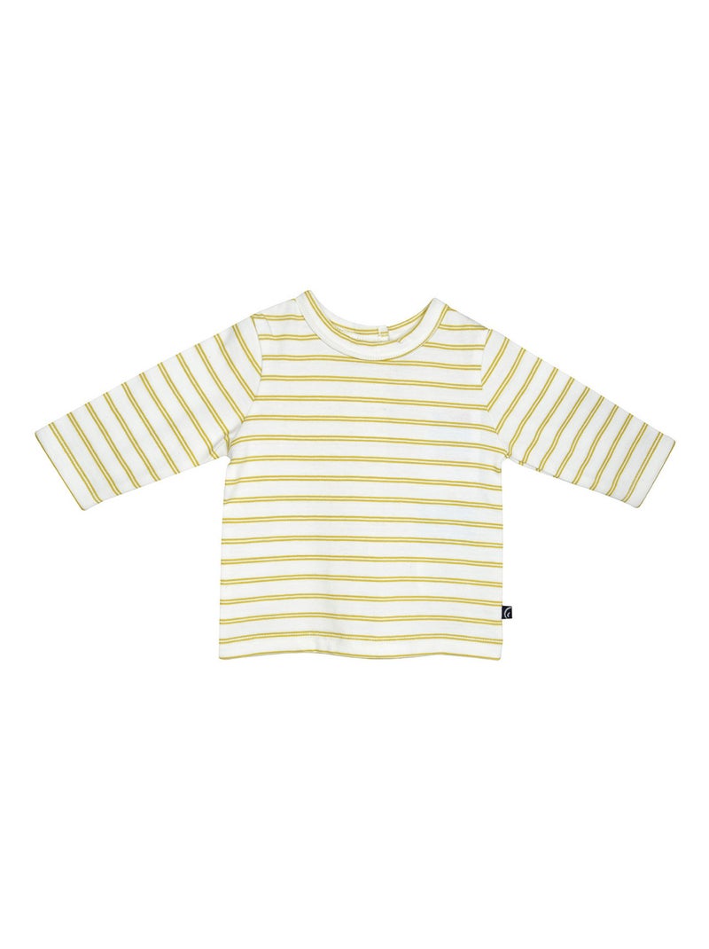 TSHIRT SALOPETTE MEHDI TWILL LONG NAISSANCE Jaune - Kiabi