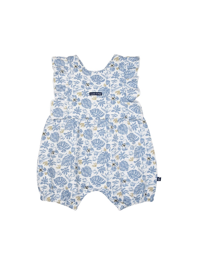 TSHIRT SALOPETTE NANCY MAILLE COURT NAISSANCE Blanc Blanc Bleu - Kiabi