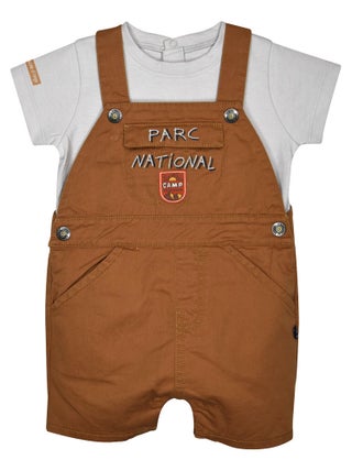 TSHIRT SALOPETTE NARCISSE TWILL COURT BEBE