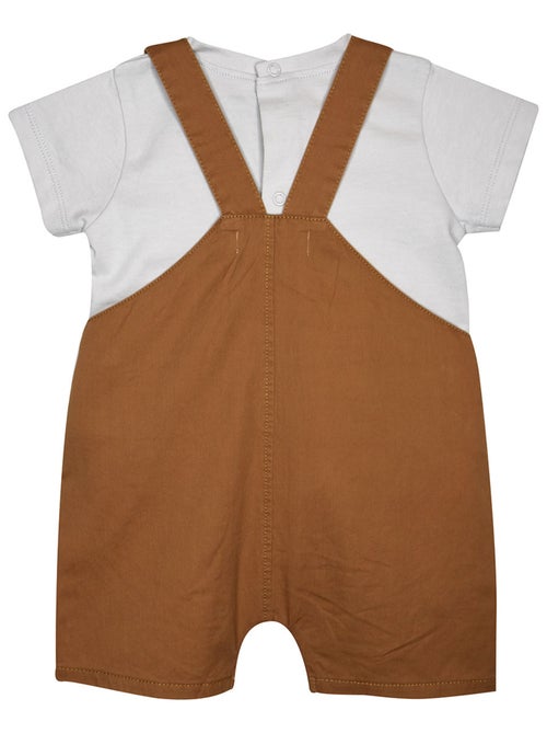 TSHIRT SALOPETTE NARCISSE TWILL COURT BEBE - Kiabi