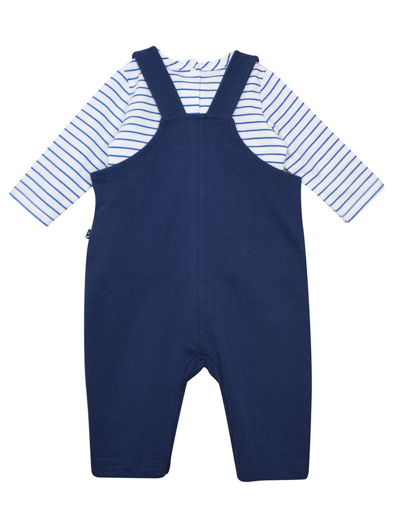 TSHIRT SALOPETTE NICOLAE MAILLE OUVERTURE INTEGRALE BEBE Bleu - Kiabi