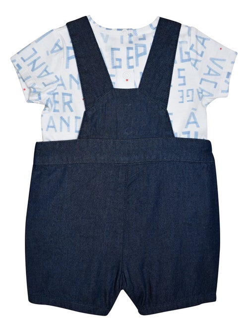 TSHIRT SALOPETTE NIKOS JEAN COURT BEBE - Kiabi