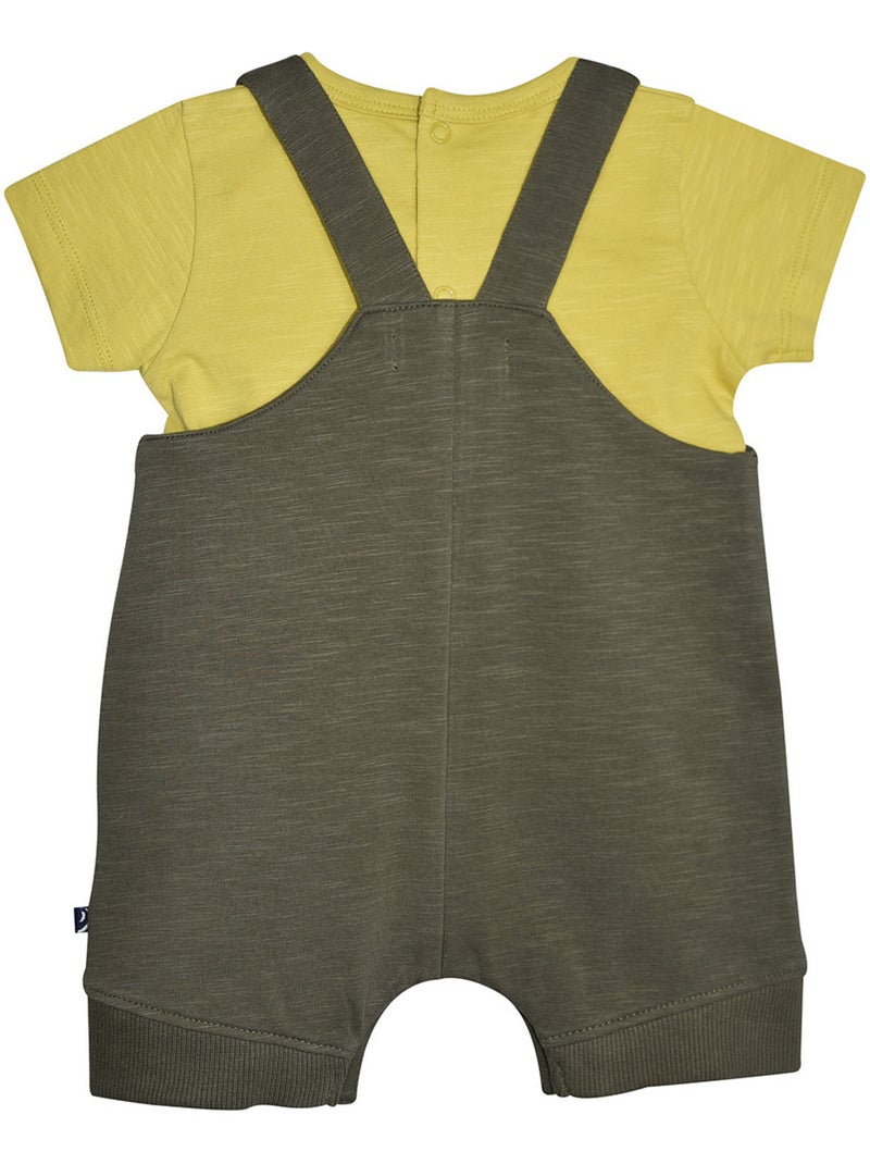 TSHIRT SALOPETTE NOLAN MAILLE COURT NAISSANCE Vert - Kiabi