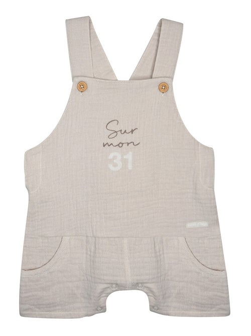 TSHIRT SALOPETTE OBRYAN COURT SUCRE D'ORGE - Kiabi