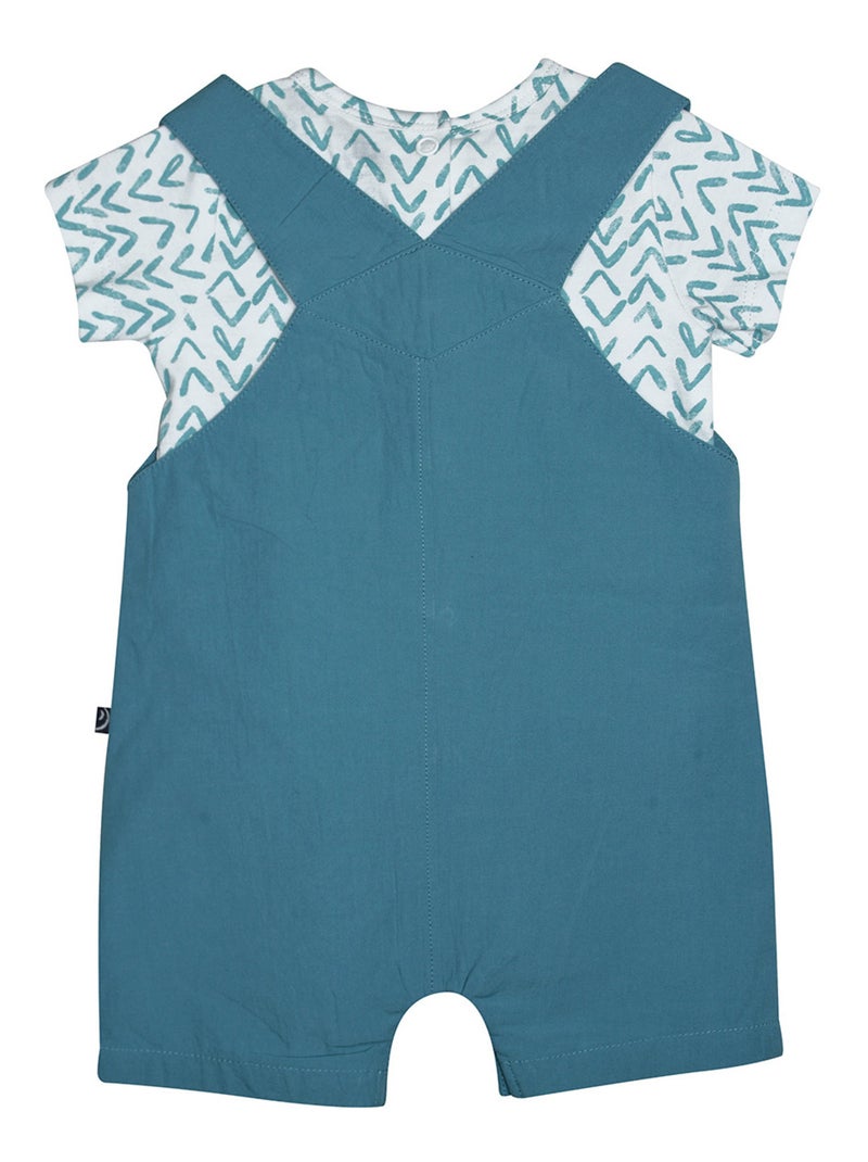 TSHIRT SALOPETTE OCTAVE COURT BEBE Bleu - Kiabi