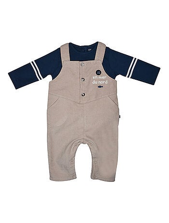 Tshirt salopette paolino velours cotele long