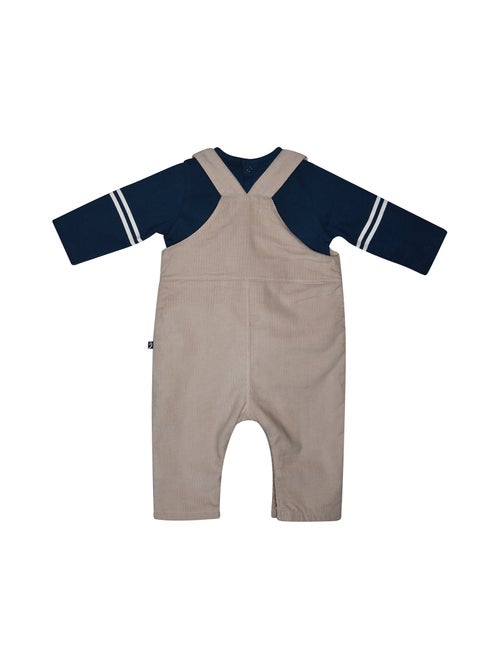 Tshirt salopette paolino velours cotele long - Kiabi