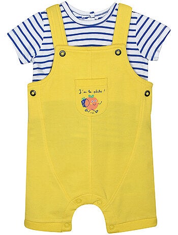 TSHIRT SALOPETTE RADOVAN MAILLE COURT BEBE