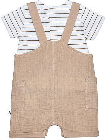 TSHIRT SALOPETTE ROBBIE COURT BEBE