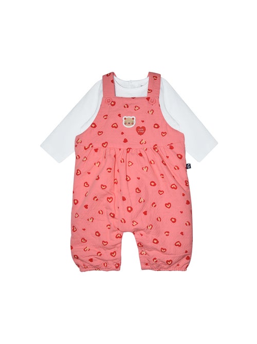 TSHIRT SALOPETTE ROSIE LONG NAISSANCE - Kiabi