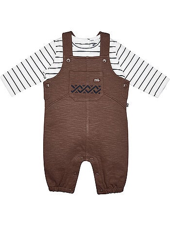 Tshirt salopette sullivan maille long bebe