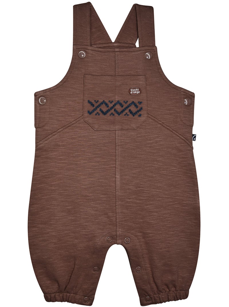 Tshirt salopette sullivan maille long bebe Marron - Kiabi