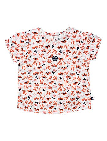 TSHIRT SHORT BANDEAU LYS MAILLE BEBE