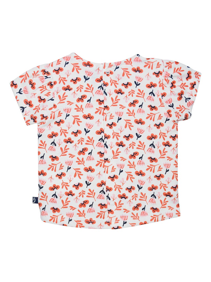 TSHIRT SHORT BANDEAU LYS MAILLE BEBE Blanc - Kiabi