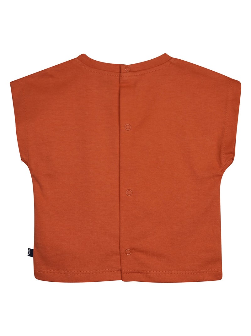 TSHIRT SHORT BANDEAU NAE MAILLE BEBE Orange - Kiabi