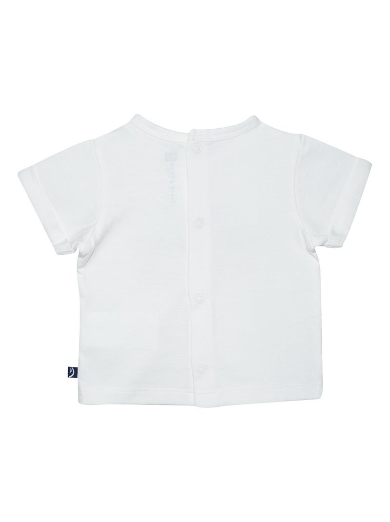TSHIRT SHORT BAVOIR LEE MAILLE NAISSANCE Beige - Kiabi