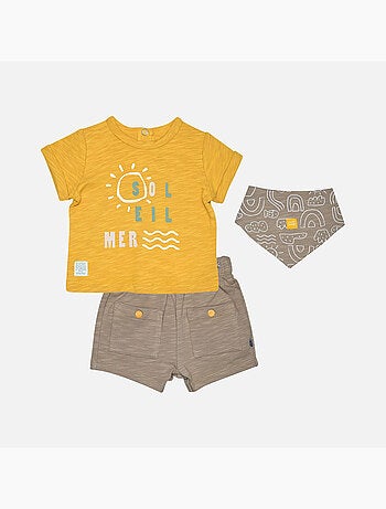 TSHIRT SHORT BAVOIR LEO MAILLE NAISSANCE