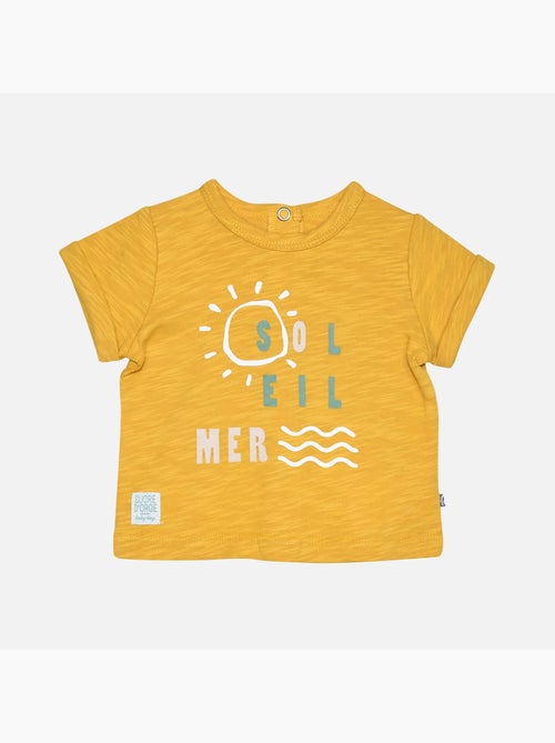 TSHIRT SHORT BAVOIR LEO MAILLE NAISSANCE - Kiabi