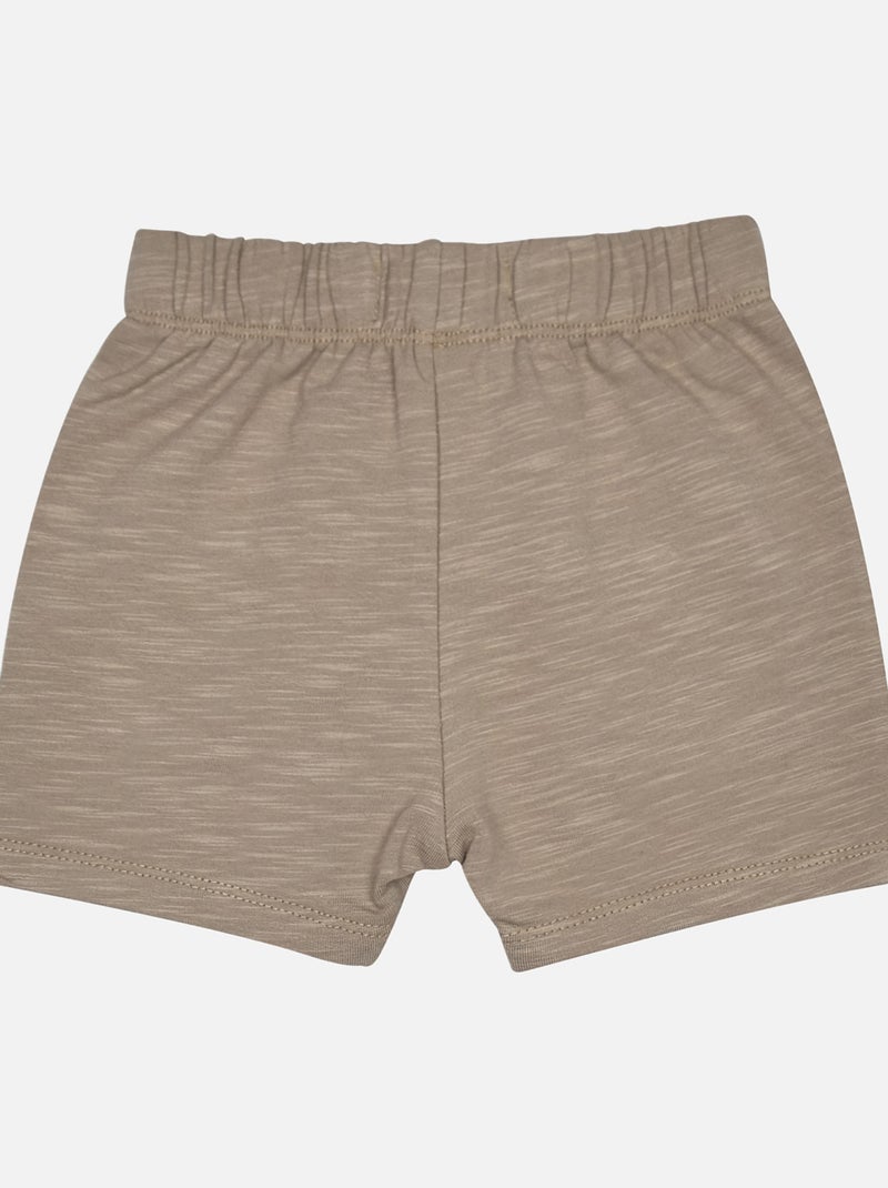TSHIRT SHORT BAVOIR LEO MAILLE NAISSANCE Jaune - Kiabi