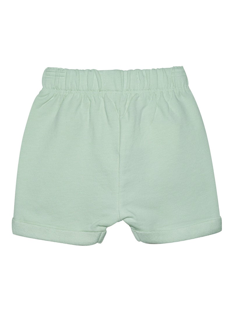 TSHIRT SHORT BAVOIR NYLS MAILLE NAISSANCE Vert - Kiabi