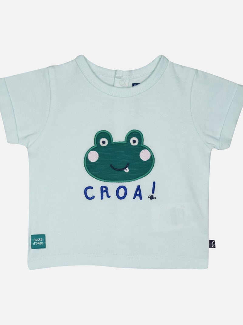 TSHIRT SHORT LEANDRY NAISSANCE Vert - Kiabi